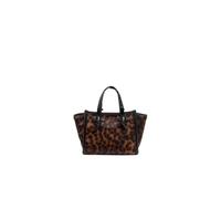 Gianni Chiarini - Sac cabas Miss Marcella effet poulain imprimé léopard - Femme - Sacs - Noir - Taille: ONE Size