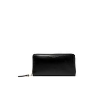 Gianni Chiarini - Portefeuille zippé en cuir brossé - Femme - Accessoires - Noir - Taille: ONE Size