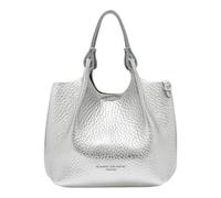 Gianni Chiarini - Sac à main en cuir argent - Femme - Sacs - Gris - Taille: ONE Size