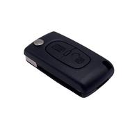 Giano Tech Coque de clé télécommande - Coque de rechange auto Citroen C3 -C4 - C5 - C2 Picasso Peugeot 107 - 206 - 207 - 307 - 308 - 406 - 407 (2 boutons, lame HU83 - CE0523 (batterie)