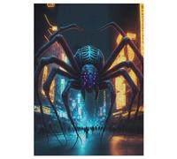 Giant Araignée Puzzle Adulte 300 Pièces Artisanat Cadeau Famille Puzzles Jouet en Bois Cadeau Unique Décoration Intérieure 42×30cm