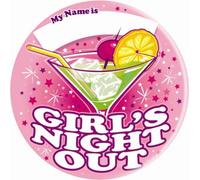 "Giant" - Badge "Girls Night Out" SG30903 (Taille unique) (Rose/Blanc)