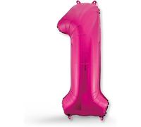 Giant Balloon Number 1 Pink \ 1St Birthday Decoration Balloon For Girls Or Boys \ Helium Inflatables \ Ideal For Baby Parties \ Balloon 1 Pink