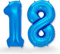 Giant Balloon Number 18 Blue \ 18Th Birthday Decoration \ 18Th Birthday Decoration For Women Or Men \ Helium Inflatable \ Happy Birthday Decoration \ Balloon 18 Blue