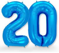 Giant Balloon Number 20 Blue \ Birthday Decoration Balloon 20Th Birthday Decoration For Women Or Men \ Helium Inflatables \ Happy Birthday Decoration \ Balloon 20 Blue