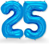 Giant Balloon Number 25 Blue \ Birthday Decoration Balloon 25Th Birthday Decoration For Women Or Men \ Helium Inflatables \ Happy Birthday Decoration \ Balloon 25 Blue