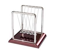 Giant Bead Balance Balls Newton's Cradle - Large Metal Ball Toy, Physics Demonstrator Gadget | Big Steel Ball , Science Desk Toy, Executive Decoration Gift
