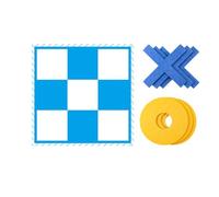 Giant Bean Bag Toss, Strategic Indoor Activity, 4x4 Foot Board with Lightweight Build, Portable Game, Outdoor Set with No Assembly Feature, Party Favor for Kids Adults Birthday and Family