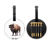 Giant Bison Sac de rangement pour tees de golf Noir - Facile à transporter et plus efficace pour jouer au golf