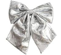 Giant Christmas Bow Glitter Sequin Holiday Tree Topper Ornament