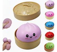 Giant Dumpling Squishy, 2026 New Glitter Dumplings Squishies Toy, Stress Relief Squishy Toys, Colorful Dumpling Stress Fidget,Cute Soft Glitter Calming for Relaxation ,Small gadgets to relieve anxiety