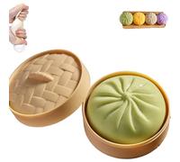 Giant Dumpling Squishy Mystery 2026, avec boîte à vapeur, doux à presser, pour créer une bonne humeur, vert
