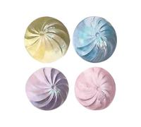 Giant Dumpling Squishys - Colorful Dumpling Stress Fidget, 4 Piece Glitter Soft Dough Balls, Squeeze Toy Set, Squishys Dumplings Toy Giant Mystary for Relaxation Boys Girls