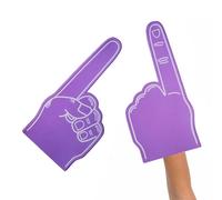 Giant Foam Finger - Pointy Palm Printed Giant Foam Hand | 18 pouces Sports Fan Blank Foam Hand | Cheerleading Props for School Events, Stadium Games, Sports Parties, Rallies, or Team Spirit
