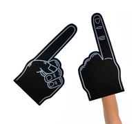 Giant Foam Finger - Pointy Palm Printed Giant Foam Hand | 18 pouces Sports Fan Blank Foam Hand | Cheerleading Props for School Events, Stadium Games, Sports Parties, Rallies, or Team Spirit