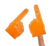 Giant Foam Finger - Pointy Palm Printed Giant Foam Hand | 18 pouces Sports Fan Blank Foam Hand | Cheerleading Props for School Events, Stadium Games, Sports Parties, Rallies, or Team Spirit