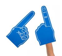 Giant Foam Finger - Pointy Palm Printed Giant Foam Hand | 18 pouces Sports Fan Blank Foam Hand | Cheerleading Props for School Events, Stadium Games, Sports Parties, Rallies, or Team Spirit