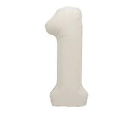 Giant Foil Number 1 Balloon - 86 cm - Matte Nude Colour - 1 Count (Pack of 1)