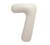 Giant Foil Number 7 Balloon - 86 cm - Matte Nude Colour - 1 Count (Pack of 1)