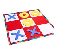 Giant Game - Toss En Bois Games Intérieurs | Grille De Corde De Coco Durable | Grande Décoration De Pelouse | Noughts Et Croix | Grande Cour De Jeu Pour Les Pour Les De Cam