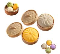 Giant Glitter Dumpling, Mega Rainbow Dumplings, Anxiety Relief Fidget Toy, Soft Squeeze Decompression Dough, Large Stress Relief Sensory Ball (Yellow + White)