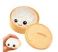 Giant Glitter Dumpling Squishys - Squeeze Bun Toy | Fun Cartoon Soft Fidget | Squeeze Bun Hand Fidget Toy | Funs Soft Squeezes Glitter for Classroom Home Office School Party Favors Basket Stuffers