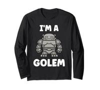 Giant Humor Creature golems Cute Simple I'm a Golem Manche Longue