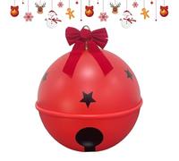 Giant Inflatable Christmas Ornaments - Blow Up Ornament Balls Christmas Decorations | 23Inch Bell with Bow for Outdoor Pathway Landscape Party Decorations Tree Front Door Living Room Office