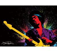 Giant laminé/encapsulé Jimi Hendrix (Paint) Splash Poster Mesure d'une massive 139,7 x 99,1 cm (140 x 100 cm)