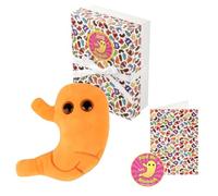 GIANT MICROBES Coffret cadeau de rétablissement en peluche pour l'estomac - Comprend une carte de rétablissement et un autocollant - Cadeaux de chirurgie bariatrique, manchon gastrique et bypass
