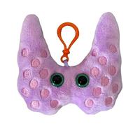 GIANT MICROBES Porte-clés en peluche thyroïde, cadeau de récupération chirurgicale, cadeau de lupus, sensibilisation au cancer de la thyroïde, système endocrinien, thyroïdectomie, cadeau
