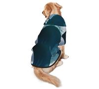 Giant Monsters in The Waves Sweat à capuche pour chiens de taille moyenne et grande - Vêtement en polyester doux pour toutes les saisons