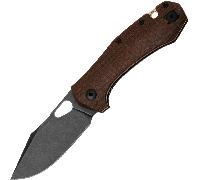 Giant Mouse ACE Atelier Burlap Canvas Micarta / PVD Elmax GM-ATELIER-BURLAP-MICARTA