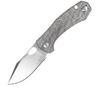 Giant Mouse ACE Atelier ("Mini-Grand") Micarta Canvas Vert / Satin Elmax ATELIER-GRN-CANVAS