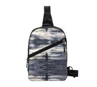 Giant Nuclear Ship Sac à bandoulière pliable avec plusieurs poches, tissu polyester résistant à l'eau, sac à dos de voyage compact