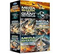 Giant Octopus Crocosaurus + Mega vs Mecha Shark
