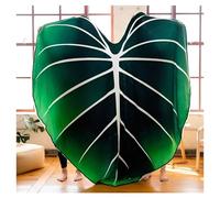 Giant Plant Blanket, Super Soft Printed Green Blankets, Large Leaf Blanket Softe Leaves, Warm Cozy Polyester Modern Leaf Blankets for Beds Sofa Cozy Beach Blanketfunny Birthday Gift(#A,39 * 59)