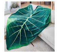 Giant Plant Blanket, Super Soft Printed Green Blankets, Large Leaf Blanket Softe Leaves, Warm Cozy Polyester Modern Leaf Blankets for Beds Sofa Cozy Beach Blanketfunny Birthday Gift(#D,59 * 78in)