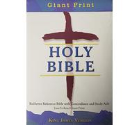 Giant Print Holy Bible: Red-Letter Reference Bible with Concordance and Study Aids Easy-To-Red Giant Print (King James Version)