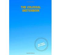 Giant Sketchbook: Giant Sketchbook For The Draw, 8.5 X 11 In, 500 Blank Wight Pages, Kraft Design, Sky Blue Cover