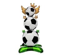Giant Soccer Balloons, Sports Theme Decor, Compact Standing Inflatable with Sturdy Build, Party with Compact Design, Fun Birthday Game Bar Backdrop Extra, Solution for School Backyard