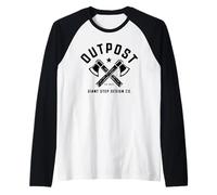 Giant Step Logo Hatchet Scouting Gear Outpost Manche Raglan
