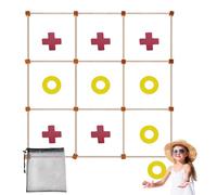 Giant Toss Game Set for Kids, Outdoor Ring Toss with Score Board, Backyard Party Activity for Hand Eye Coordination, Lawn Carnival Game for Family Fun, Camping Learning Tool