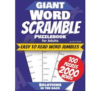 Giant Word Scramble Puzzle Book for Adults: Easy to Ready Word Jumbles | 2,000 Words