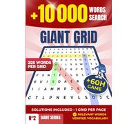 Giant Word Search XXL - 10,000 Words in Large Print Puzzles - Brain Games for Adults and Seniors - Memory and Concentration Activity Book - Solutions Included: Large Print, with Solutions