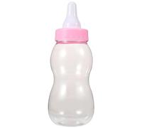 Giant XXL pour bébé, biberon amusant, économiseur d'argent pour bébés et tout-petits, parfaite pour une fête prénatale et une décoration créative de la maison, rose