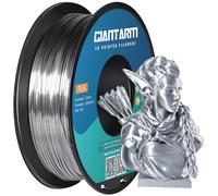 GIANTARM Silk PLA Filament 1.75mm, Filament PLA pour imprimante 3D, bobine de 1kg, Silk Silver