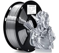 GIANTARM Silk PLA Filament 1.75mm, Filament PLA pour imprimante 3D, bobine de 1kg, Silk Silver