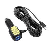 Giantdeer Mini Câble de Chargement USB pour Caméra de Voiture,3.5A Câble d'alimentation pour Enregistreur à Prise Allume-Cigarette Mini USB, Chargeur de Voiture pour Navigation GPS 3,5 Mètres