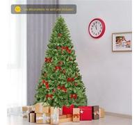 Giantex Arbre de Noël Artificiel 230CM Ouverture Automatique des Branches avec Support Vert